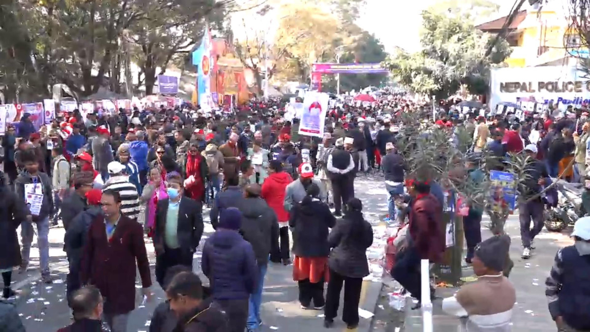 एमालेको ११औँ राष्ट्रिय महाधिवेशन : चौथो दिन कार्यकर्ताको उत्साहपूर्ण चहलपहल