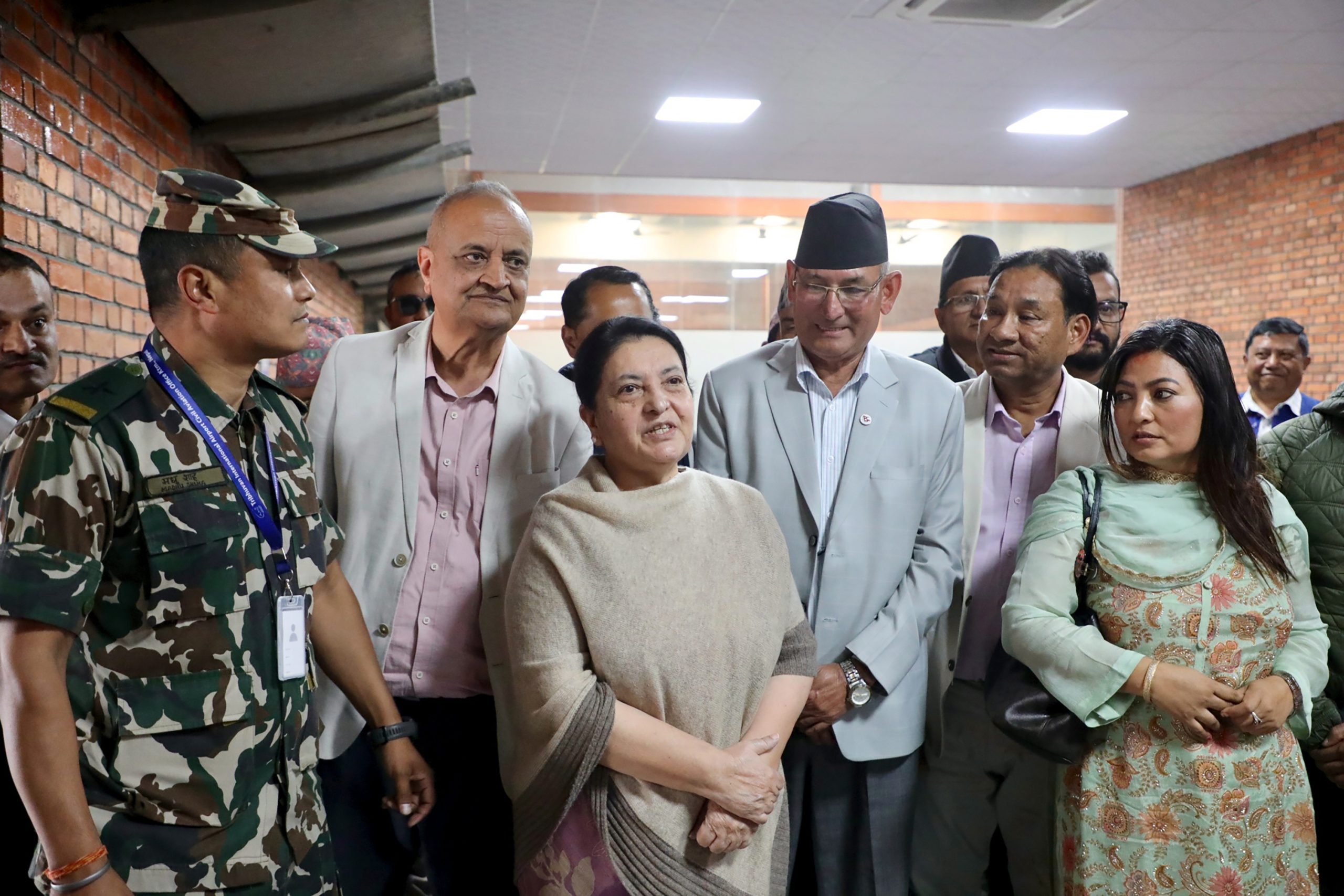 चीनको भ्रमण सकेर पूर्वराष्ट्रपति भण्डारी स्वदेश फिर्ता